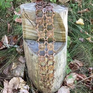 Beautiful Heavy Brass/Bronze Tone Link Design Belt